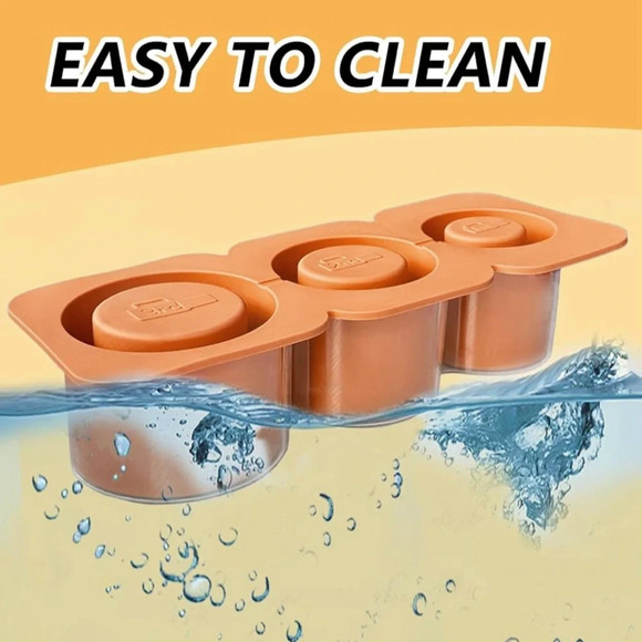 NIB Silicone Ice Cube Tray for Tumbler 30 to 40 oz With Bin and Lid For Freezer - Picture 4 of 11